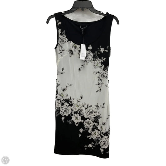 Dress Casual Midi By White House Black Market In Floral Print, Size: Xs