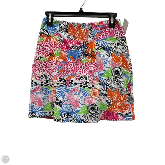 Skirt Midi By Ibkul In Floral Print, Size: Xs