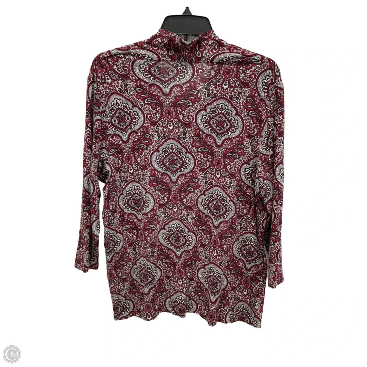 Top Long Sleeve By Talbots In Red, Size: S