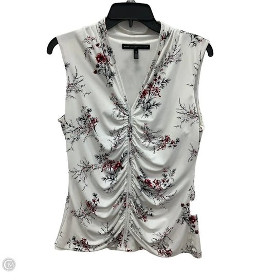 Top Sleeveless By White House Black Market In Floral Print, Size: M