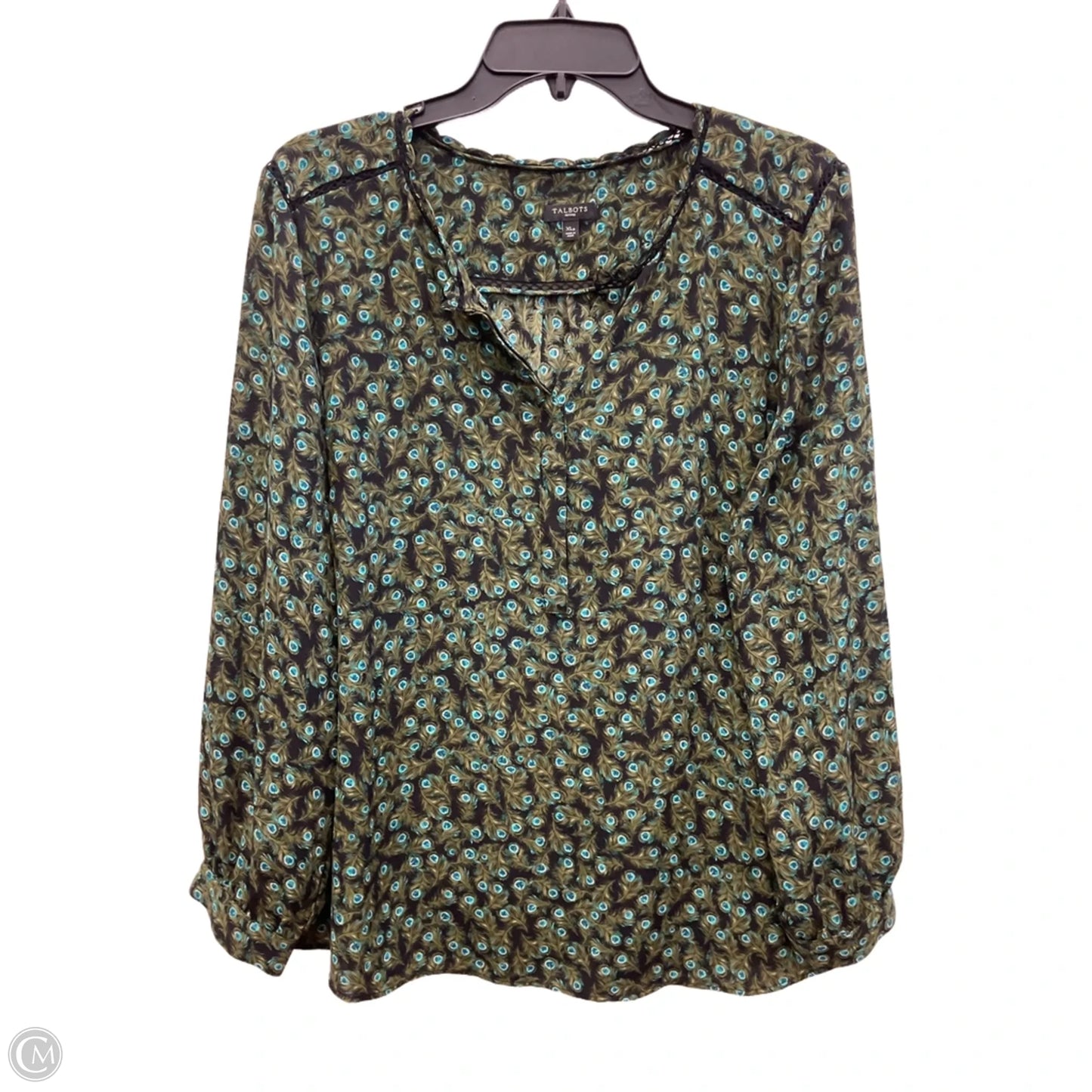 Top Long Sleeve By Talbots In Black, Size: Xl