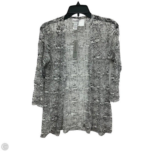 Cardigan By Chicos In Snakeskin Print, Size: S