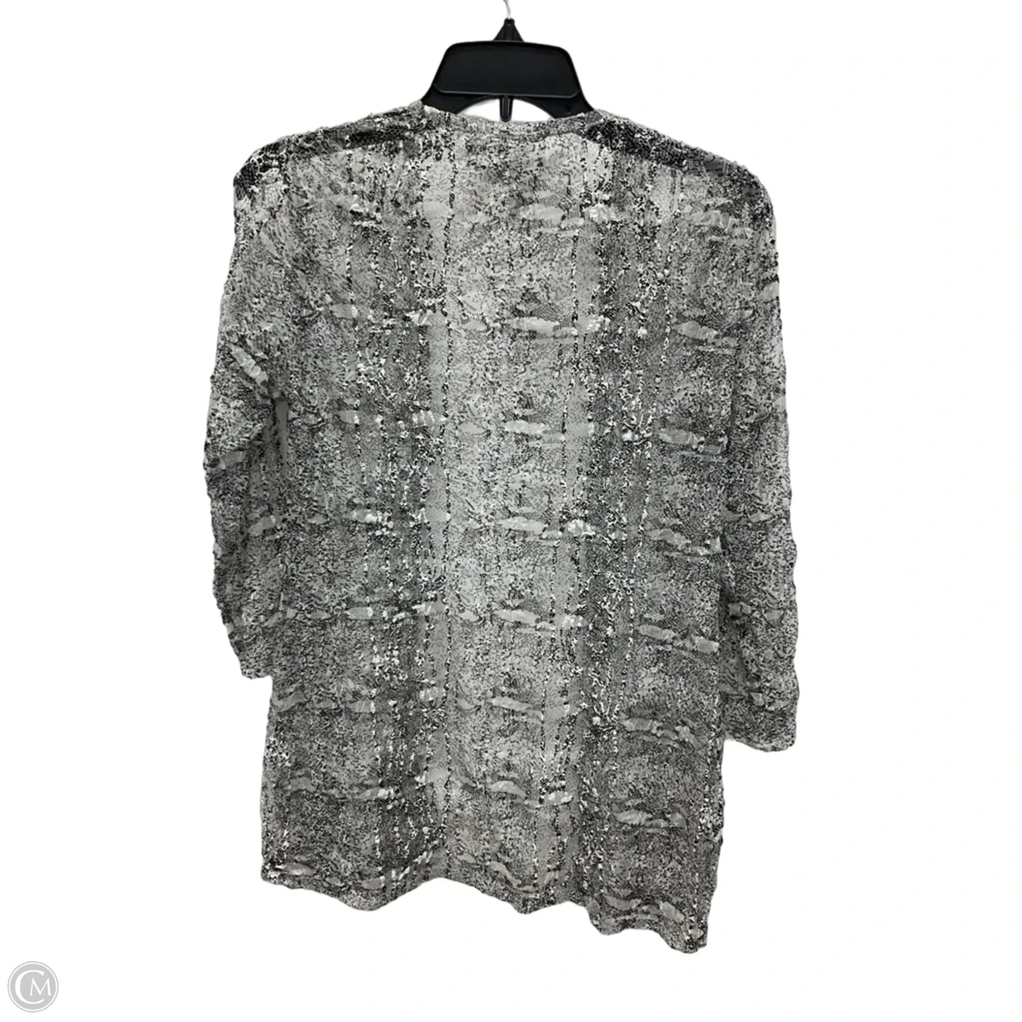 Cardigan By Chicos In Snakeskin Print, Size: S
