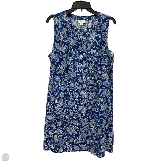 Dress Casual Midi By J. Jill In Floral Print, Size: L