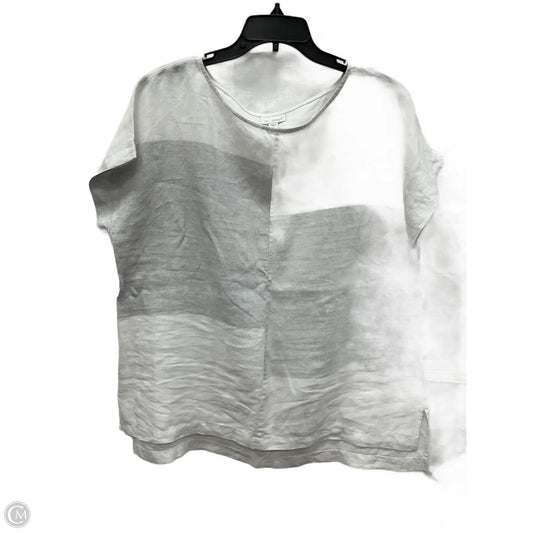 Top Short Sleeve By Pure Jill In White, Size: L