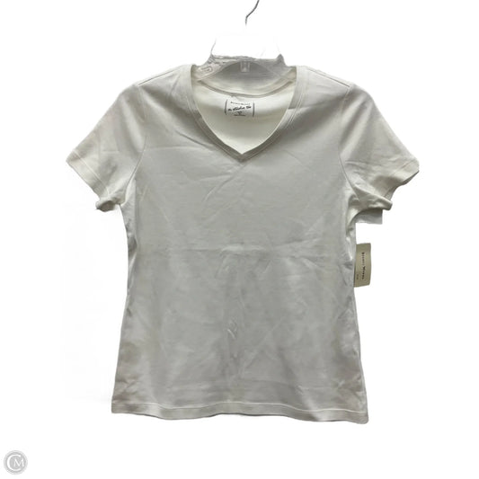 Top Short Sleeve By Studio Works In White, Size: S