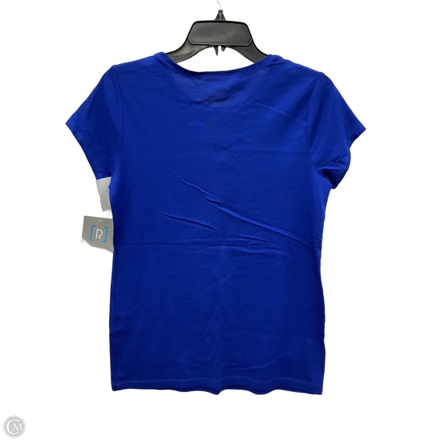 Top Short Sleeve By Relativity In Blue, Size: S