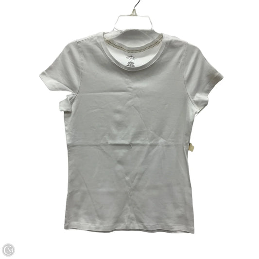Top Short Sleeve By St Johns Bay In White, Size: S