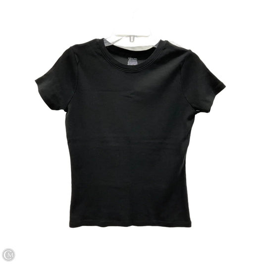 Top Short Sleeve By Cherokee In Black, Size: Xs