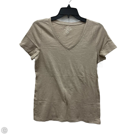 Top Short Sleeve By Sonoma In Beige, Size: S