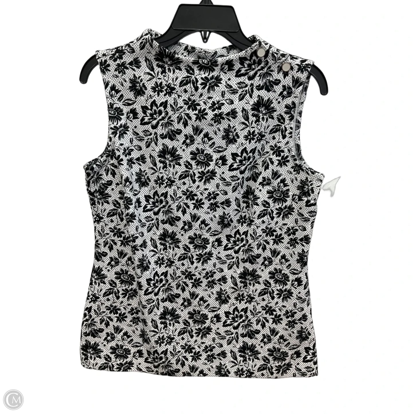 Top Sleeveless By Talbots In Floral Print, Size: S