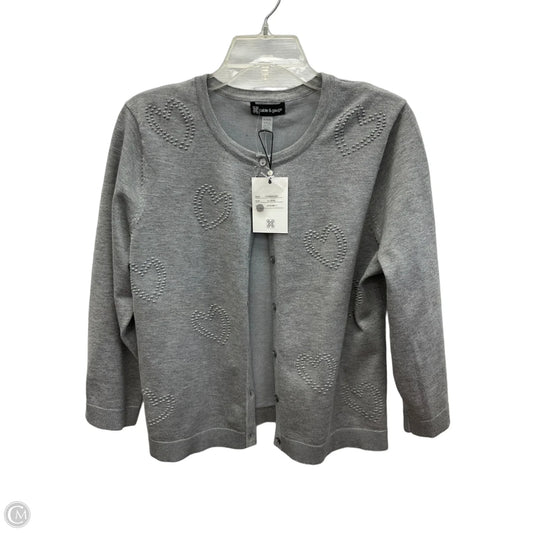 Cardigan By Cable And Gauge In Grey, Size: Xl