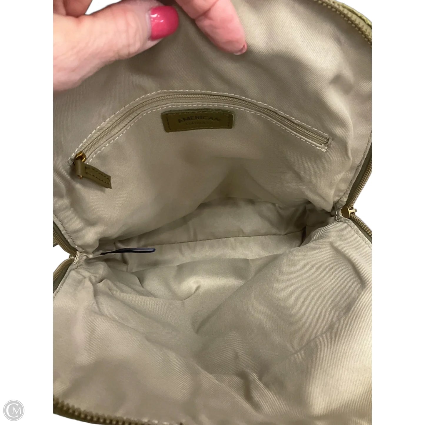 Backpack Leather By Cmb, Size: Medium