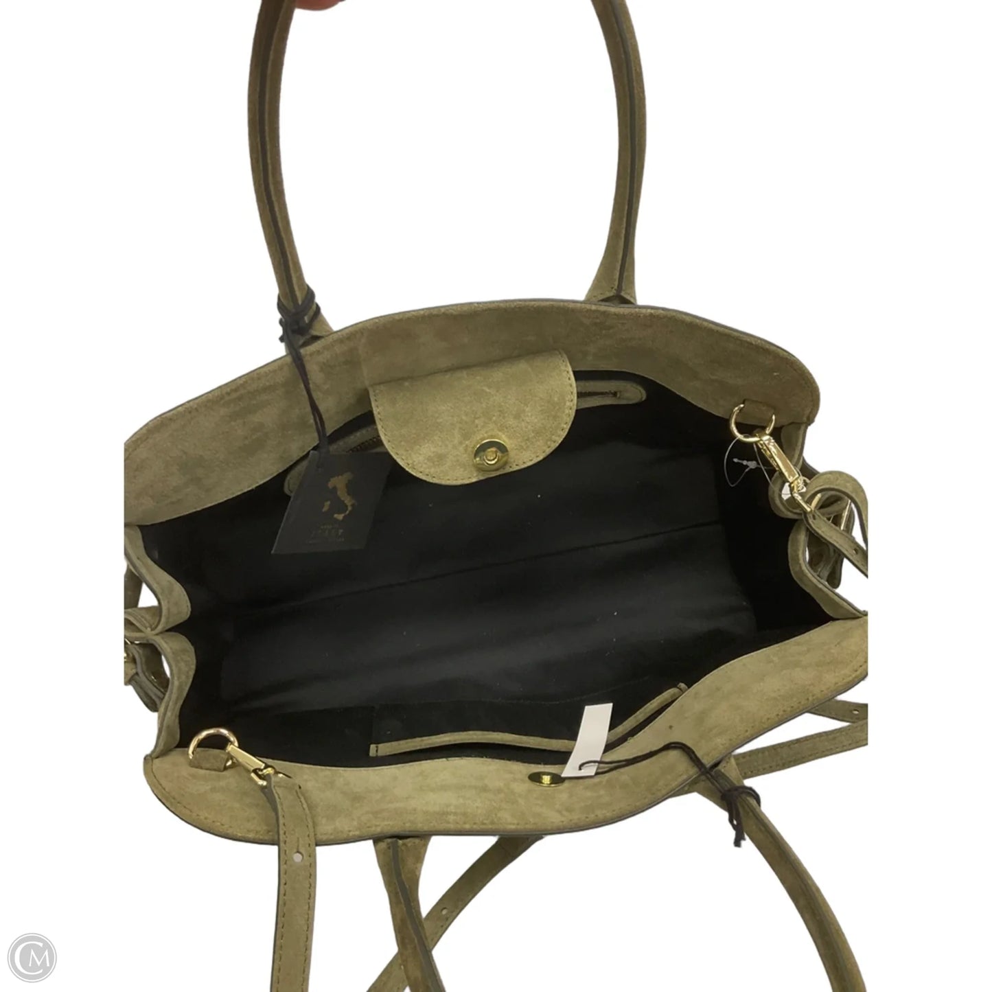 Handbag Leather By Cmb, Size: Large