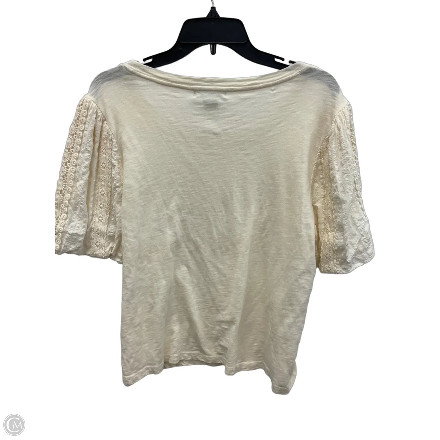 Top Short Sleeve By Design History In White, Size: L