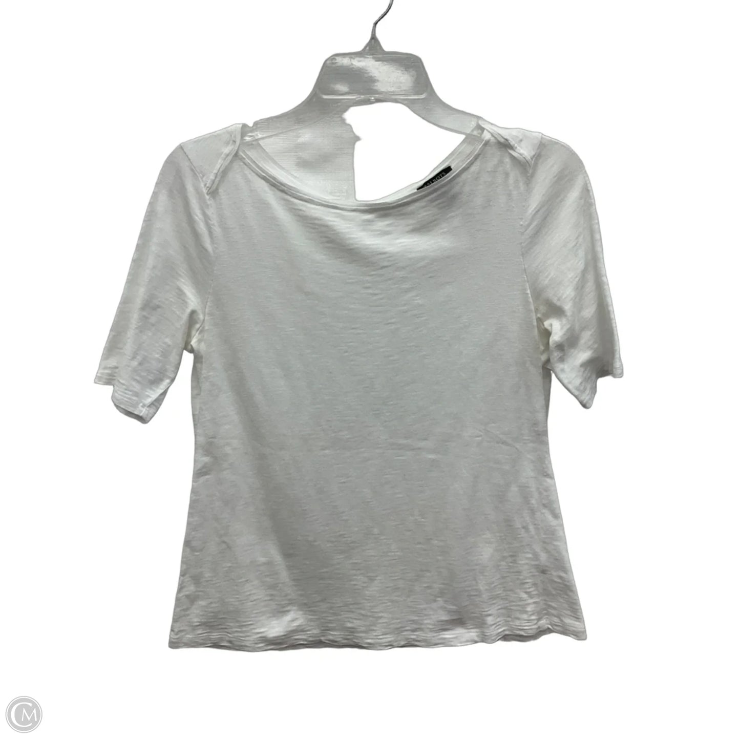 Top Short Sleeve By Talbots In White, Size: S