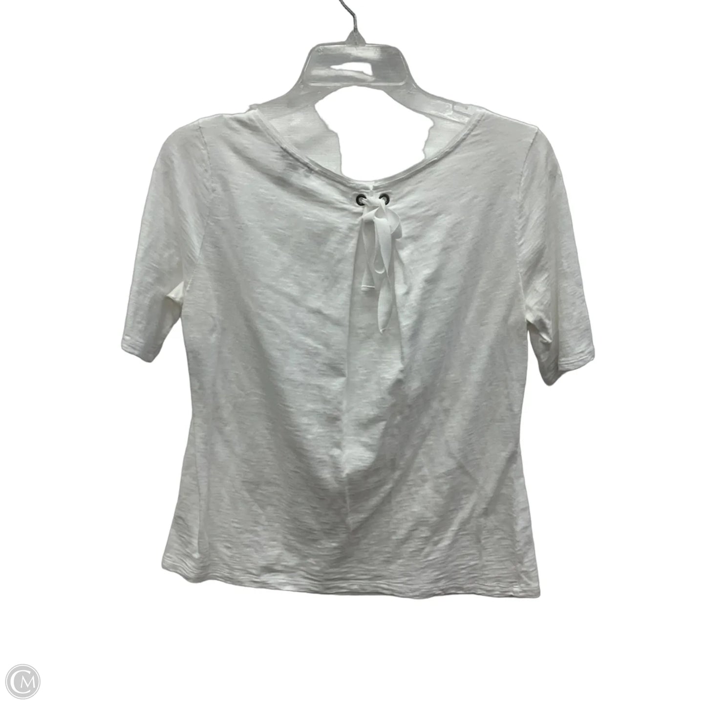 Top Short Sleeve By Talbots In White, Size: S