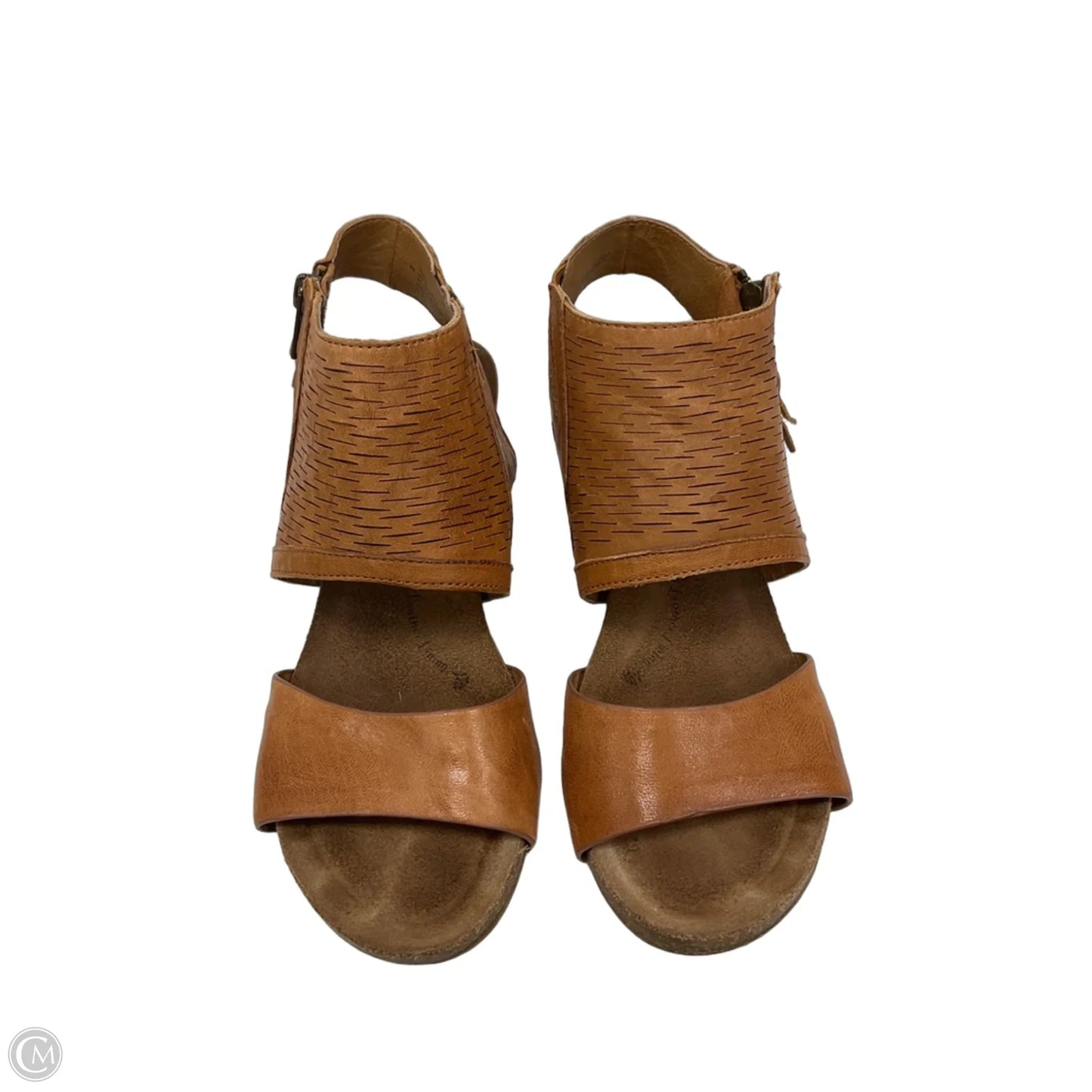 Sandals Heels Platform By Sofft In Brown, Size: 8