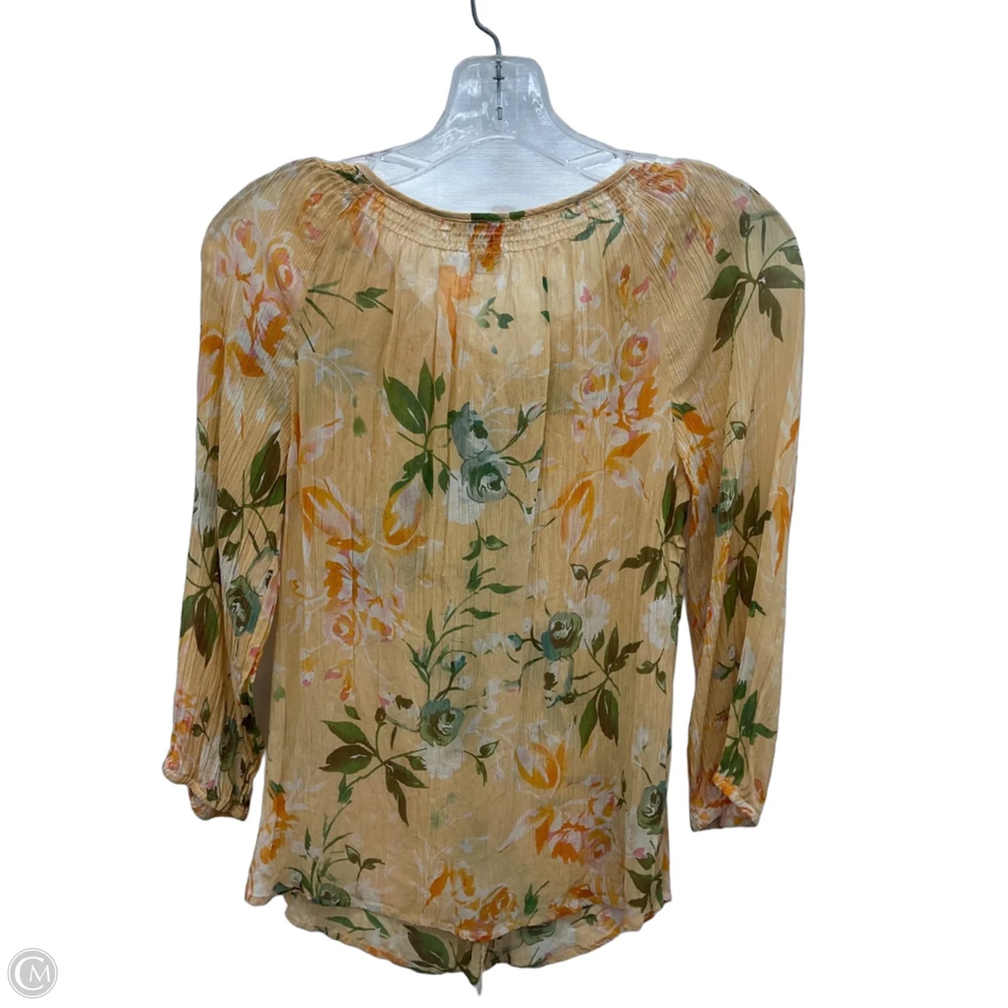 Blouse Long Sleeve By Sundance In Floral Print, Size: Xs