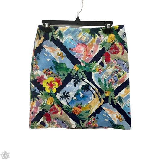 Skirt Midi By Talbots In Tropical Print, Size: 6