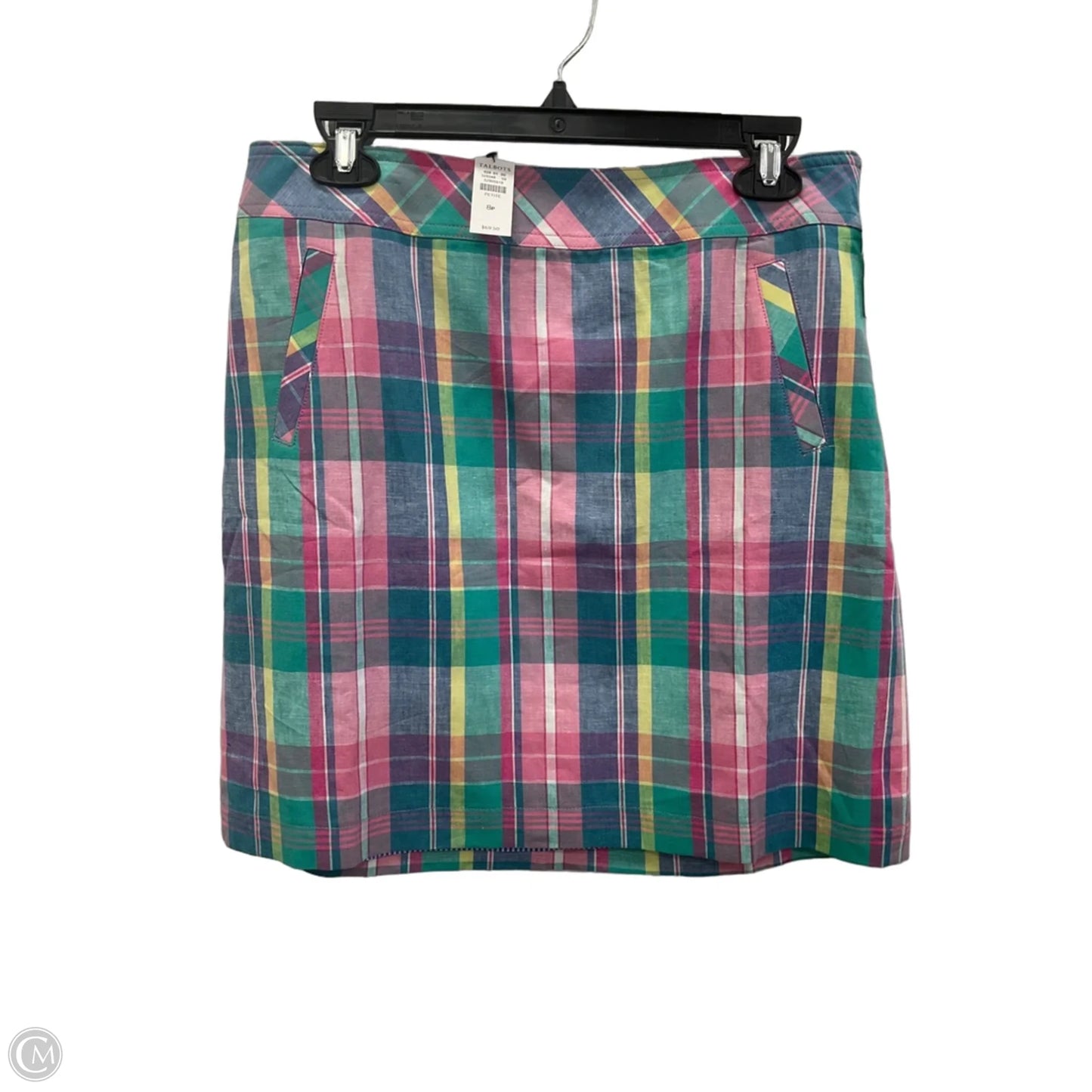 Skirt Midi By Talbots In Plaid Pattern, Size: 8