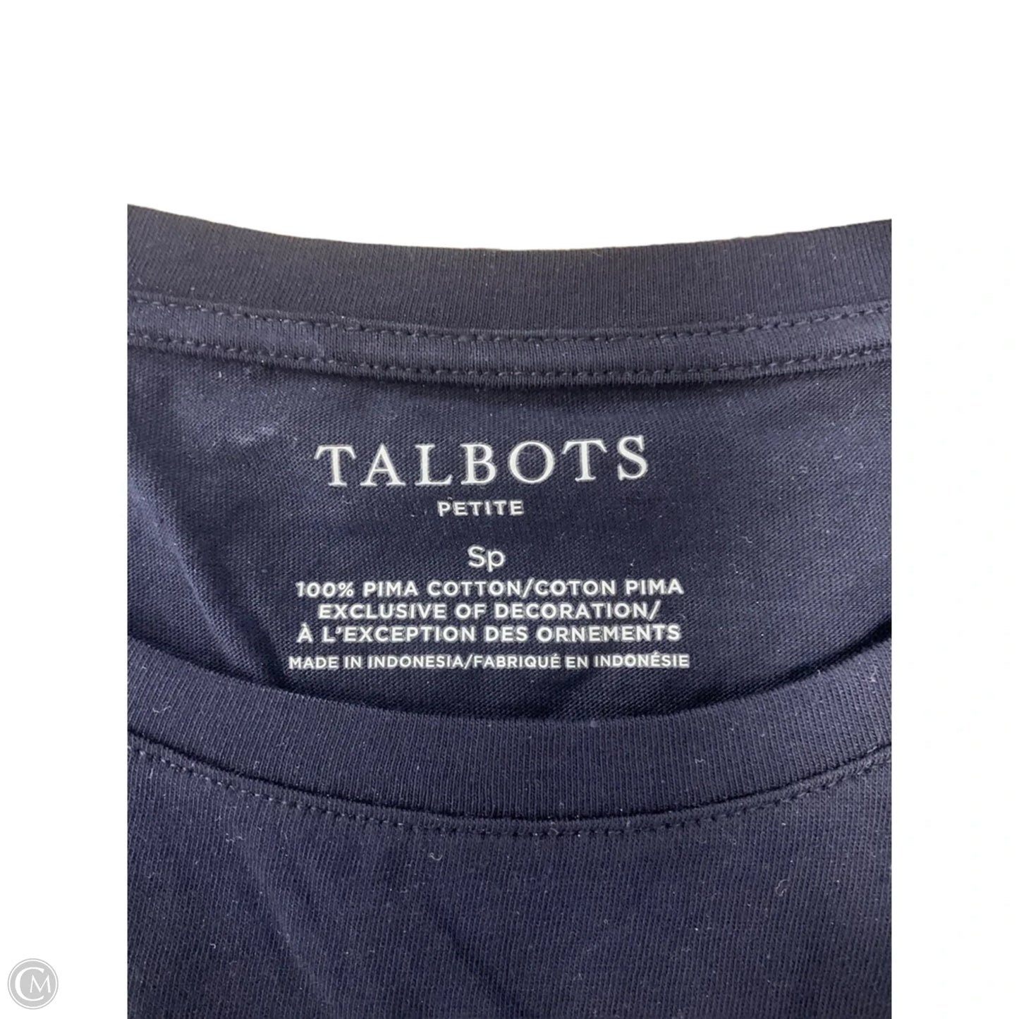 Top Short Sleeve By Talbots In Blue, Size: S