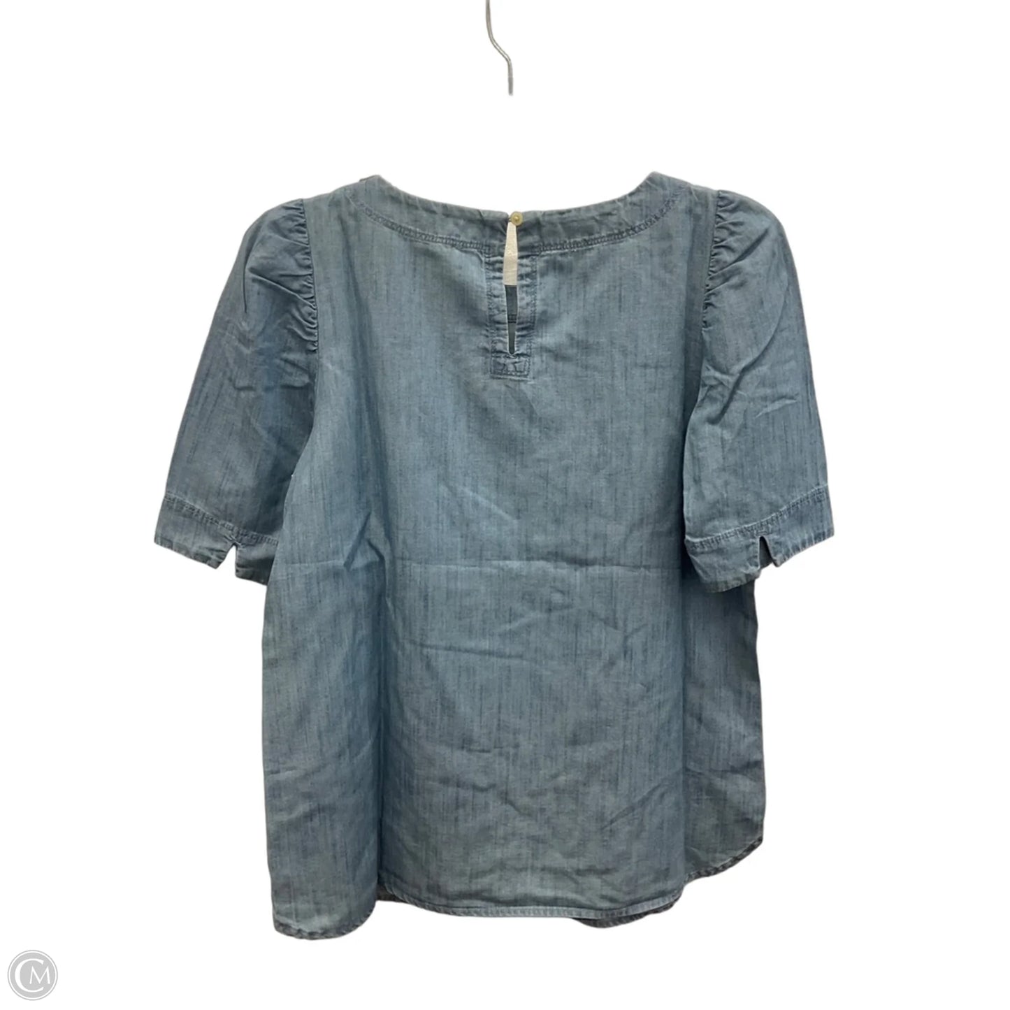 Top Short Sleeve By Loft In Blue, Size: S