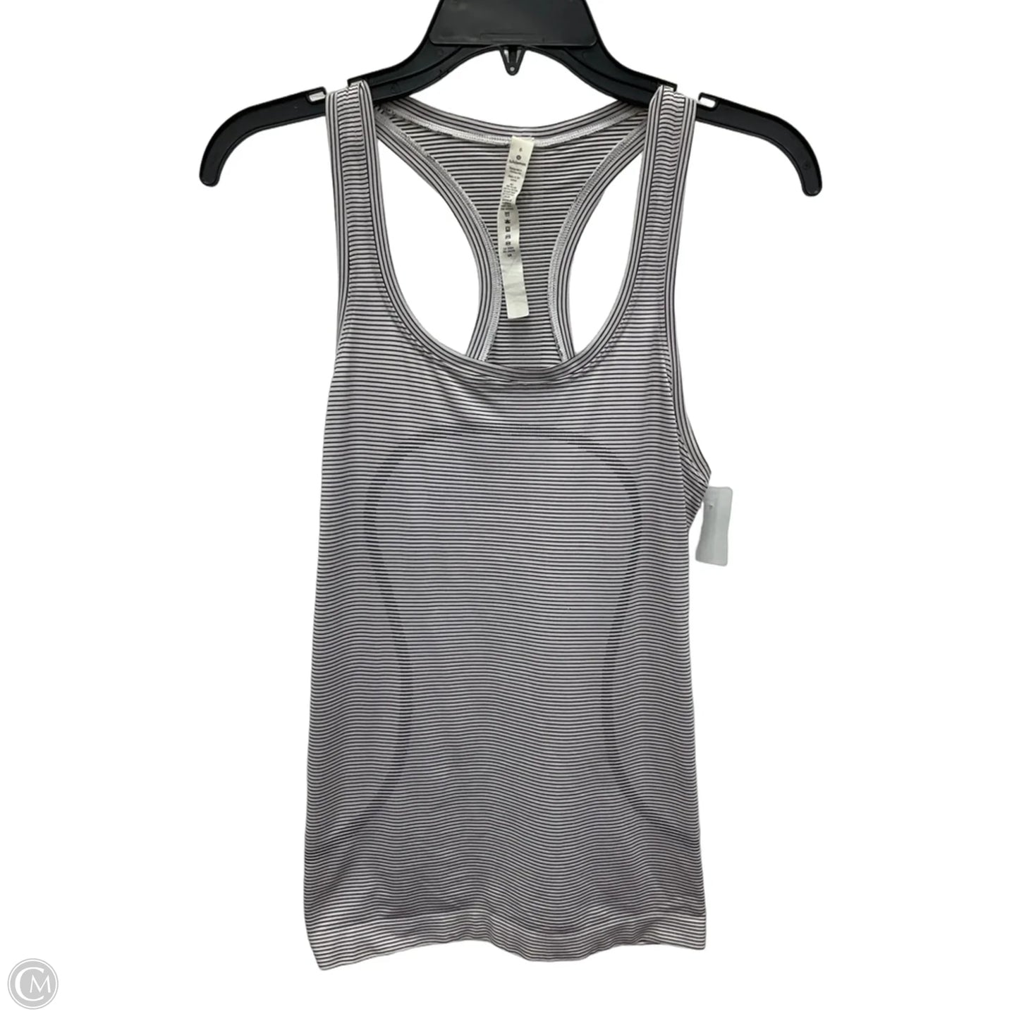 Athletic Tank Top By Lululemon In Striped Pattern, Size: M