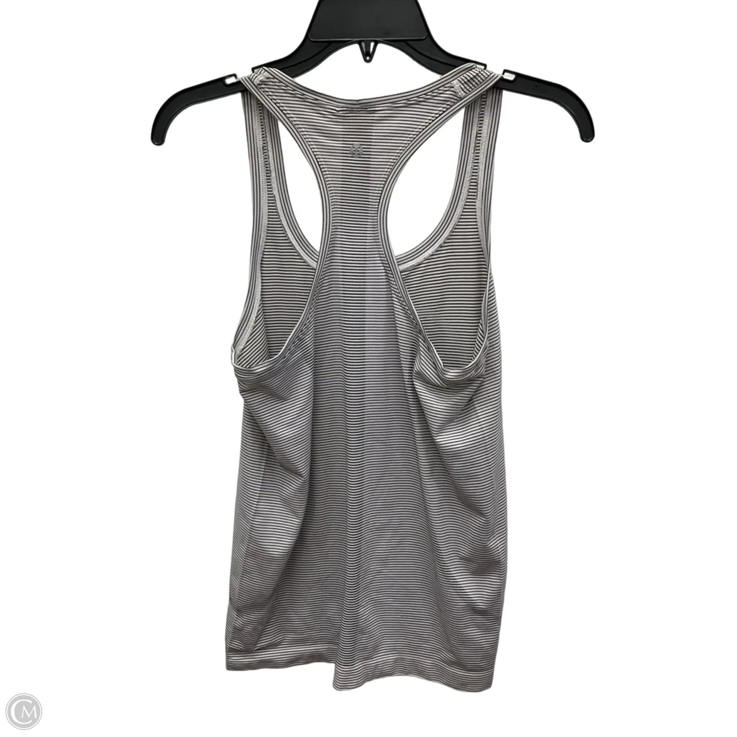 Athletic Tank Top By Lululemon In Striped Pattern, Size: M