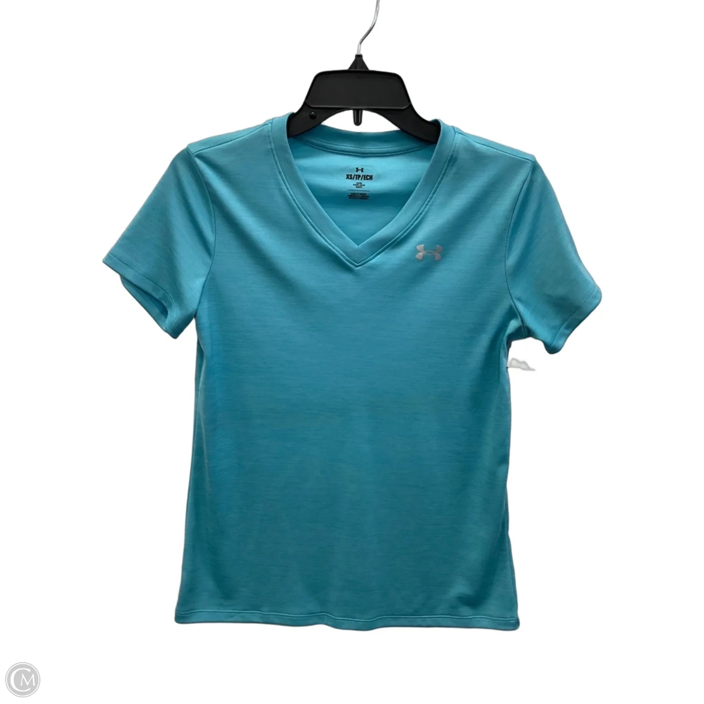 Top Short Sleeve By Under Armour In Blue, Size: Xs