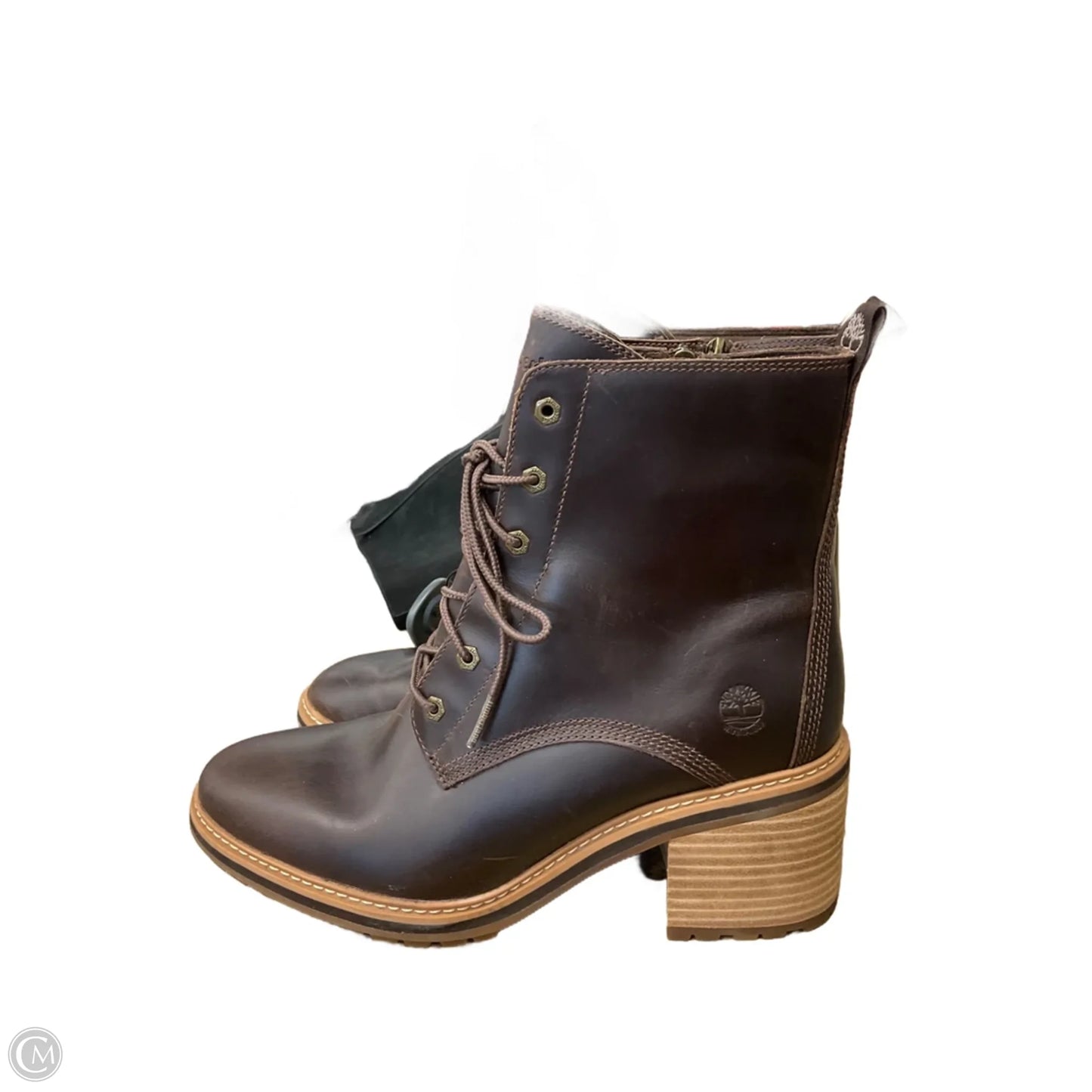 Boots Ankle Heels By Timberland In Brown, Size: 10