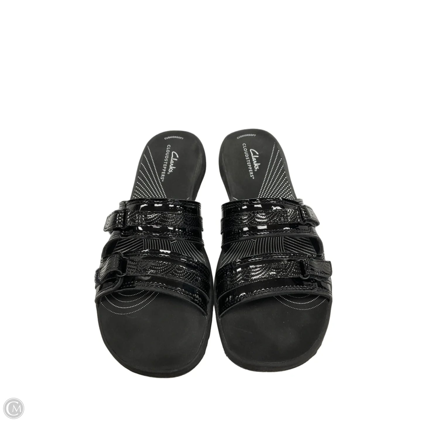 Sandals Flats By Clarks In Black, Size: 9