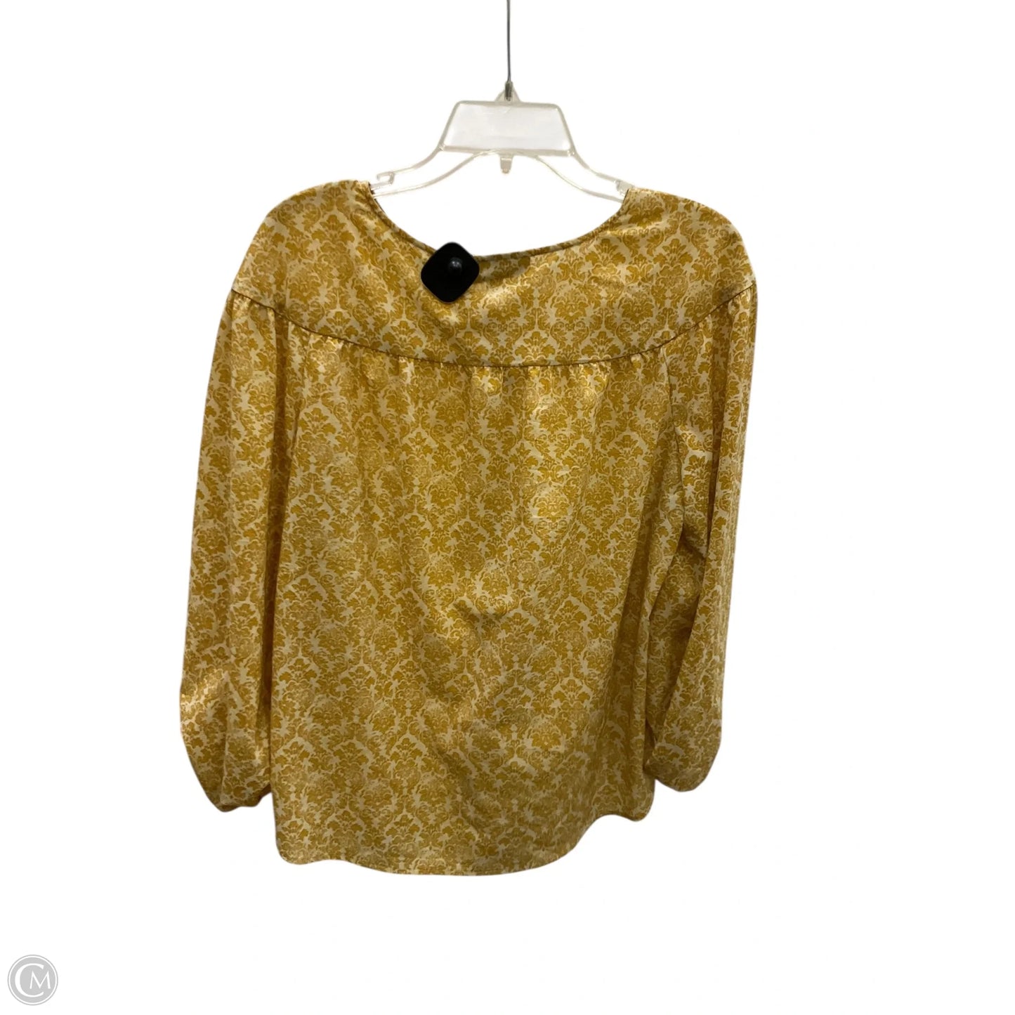 Blouse Long Sleeve By Loft In Yellow, Size: M