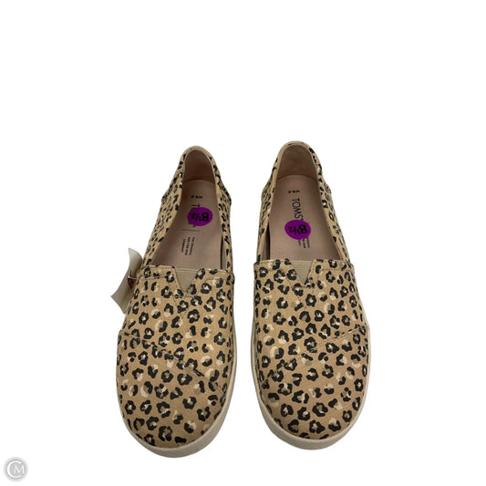Shoes Flats By Toms In Animal Print, Size: 8.5