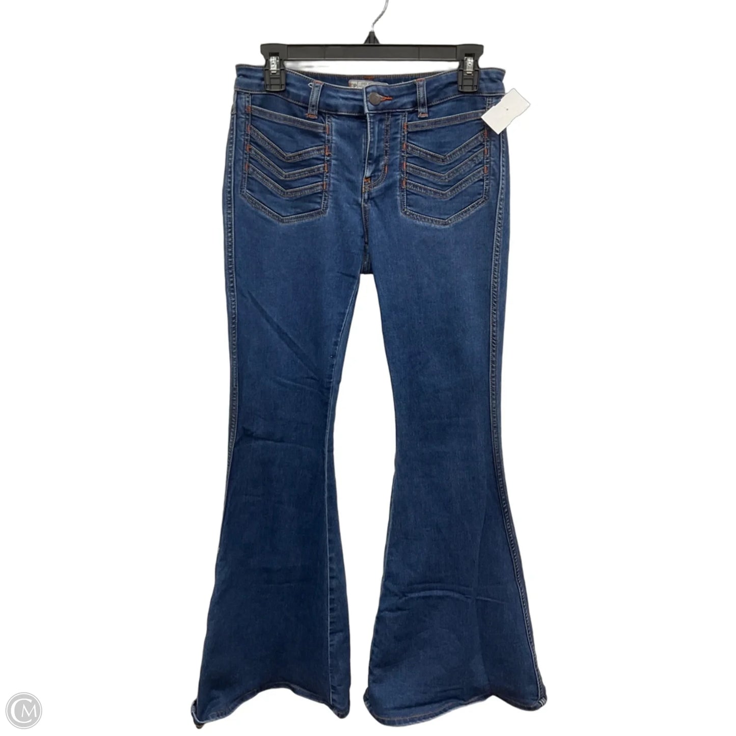 Jeans Flared By Free People In Blue, Size: 4