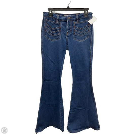 Jeans Flared By Free People In Blue, Size: 4