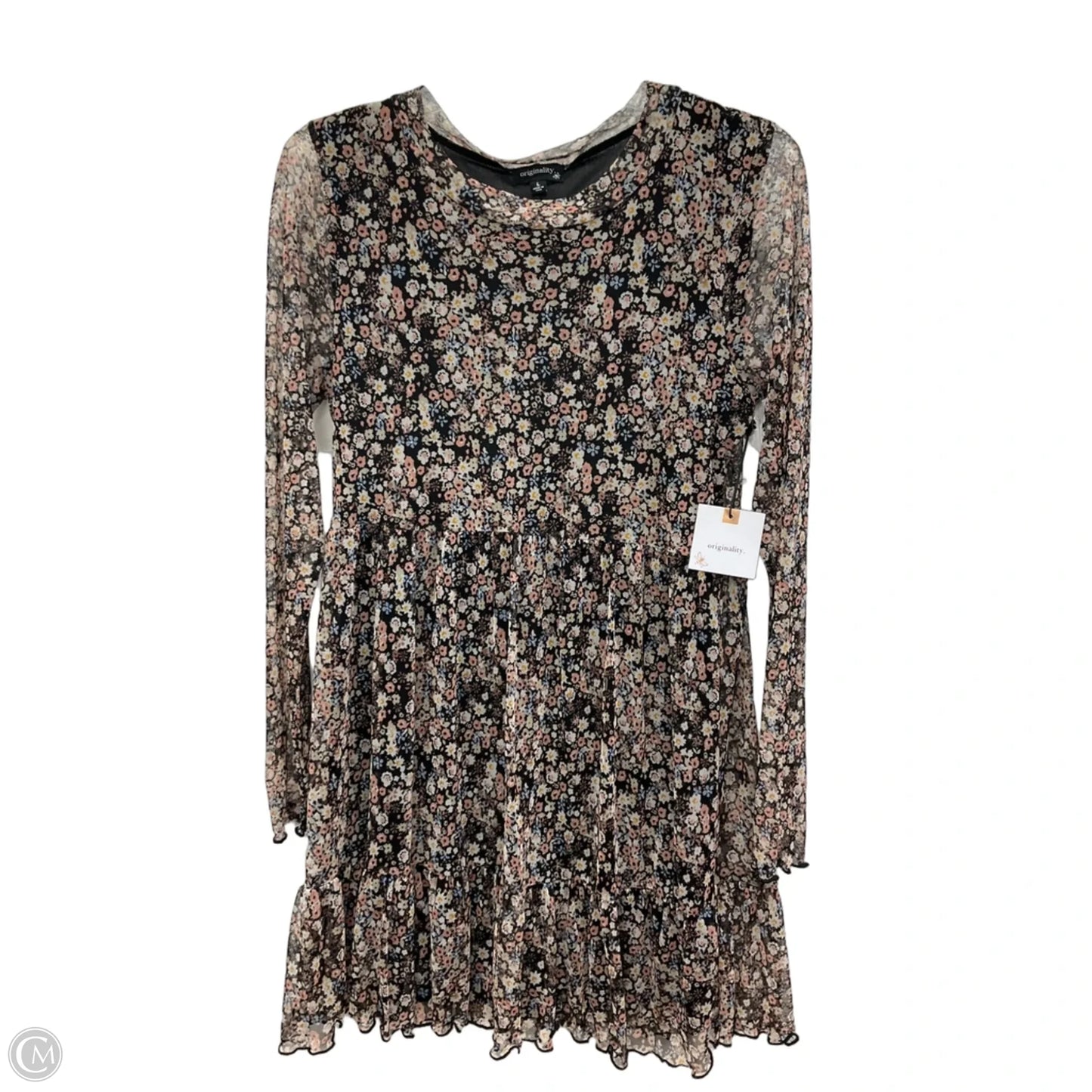 Dress Casual Midi By Originality In Floral Print, Size: L
