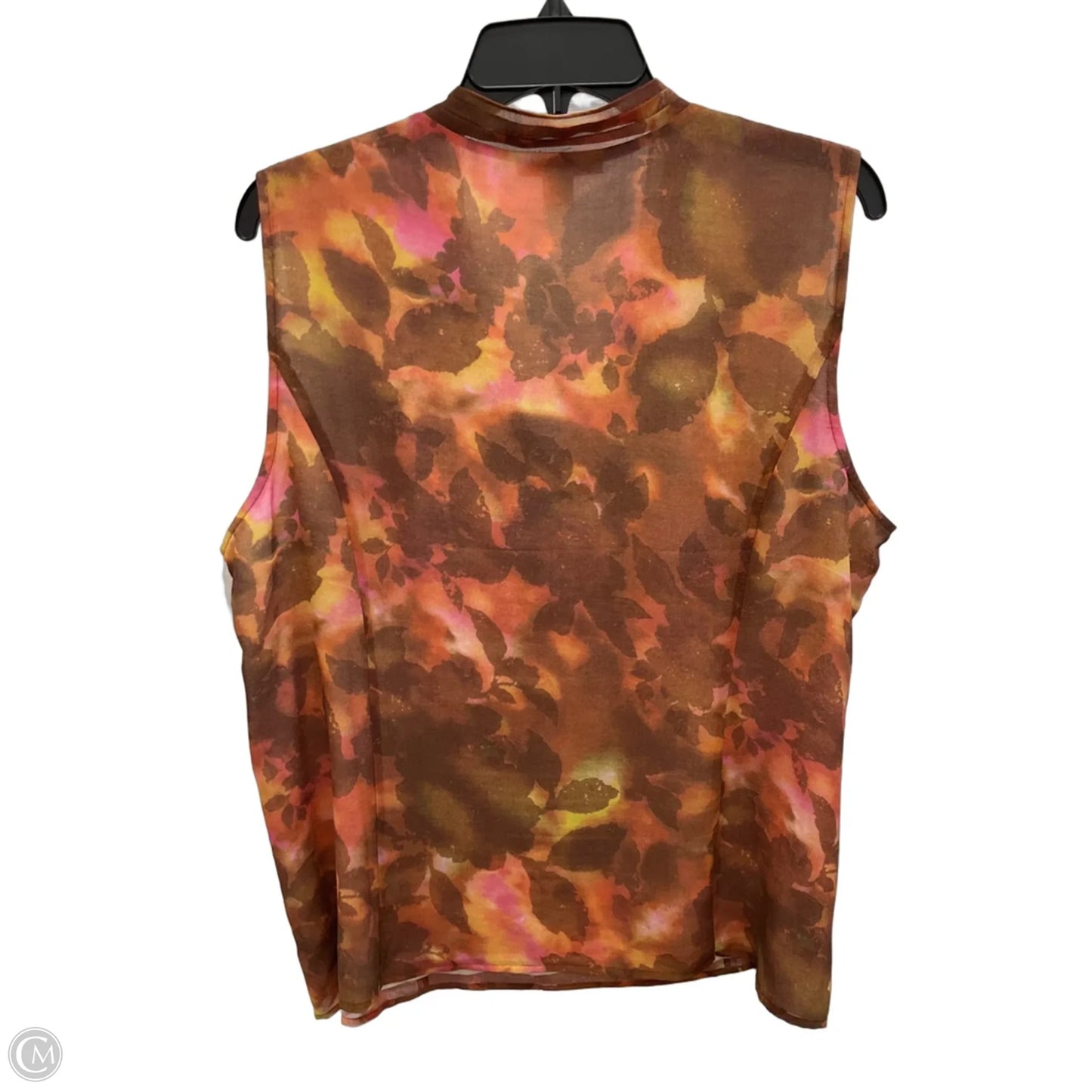 Top Sleeveless By Coldwater Creek In Orange, Size: Xl