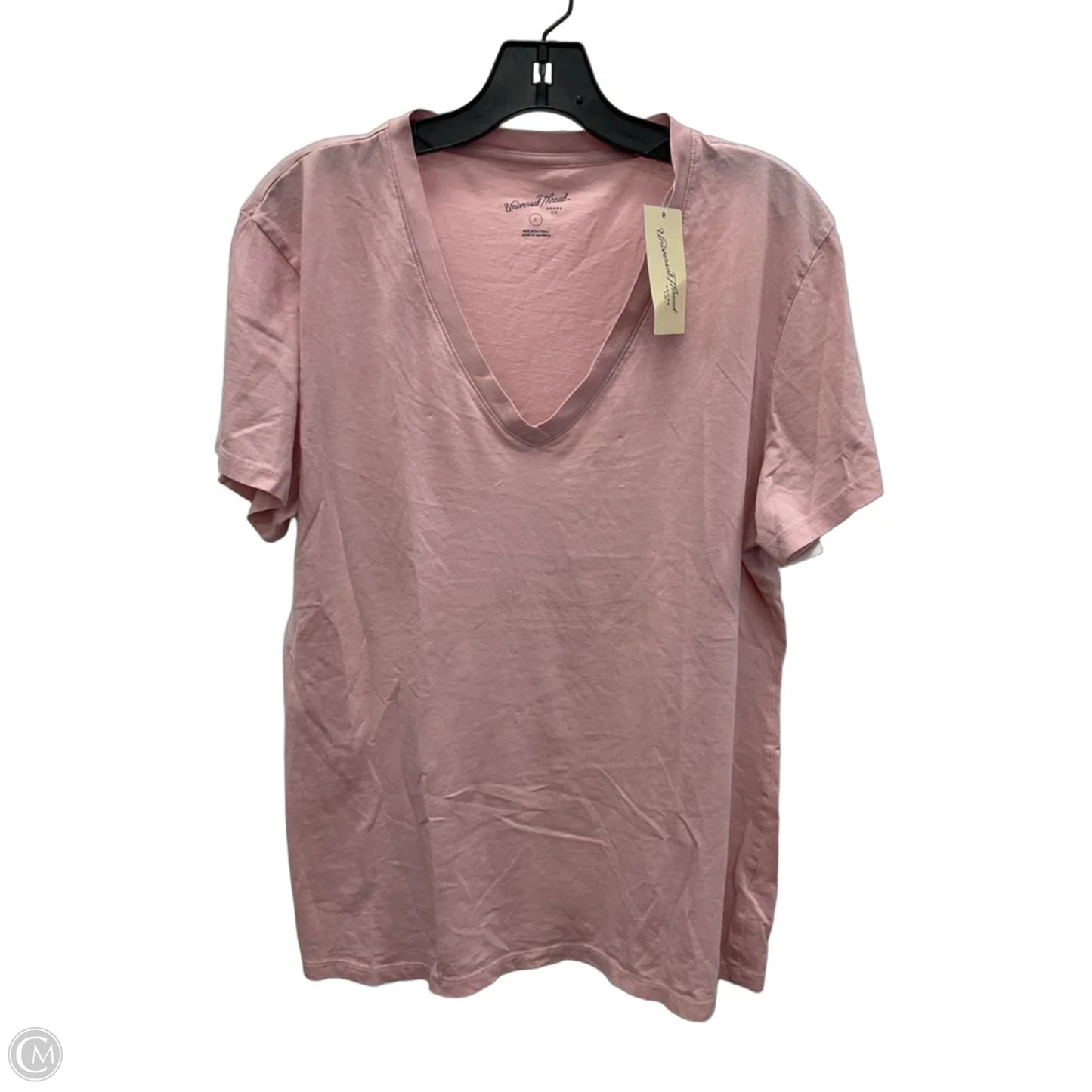 Top Short Sleeve By Universal Thread In Pink, Size: L