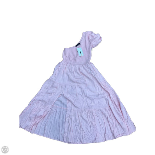 Dress Casual Midi By Zesica In Pink, Size: M