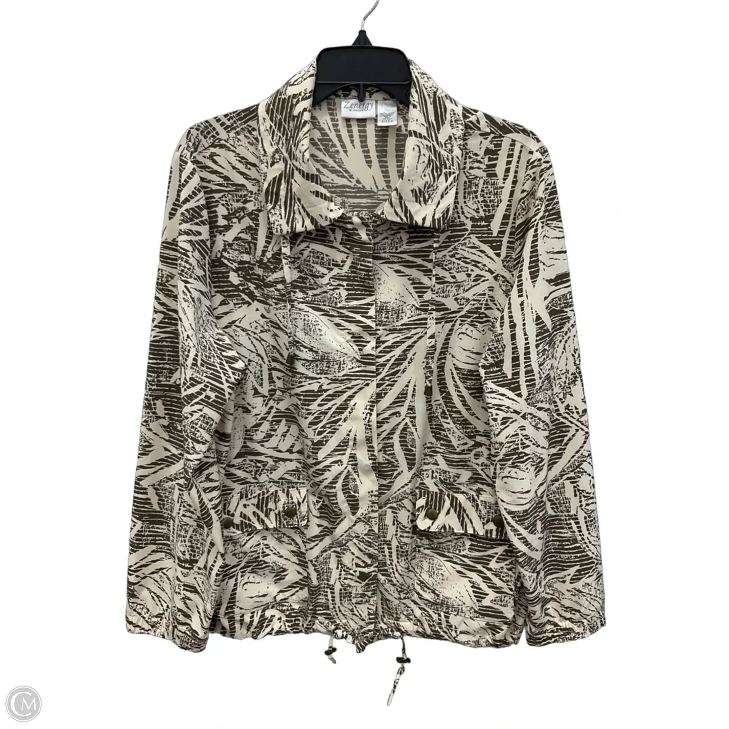 Jacket Other By Chicos In Cream & White, Size: L