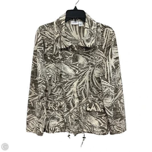 Jacket Other By Chicos In Cream & White, Size: L