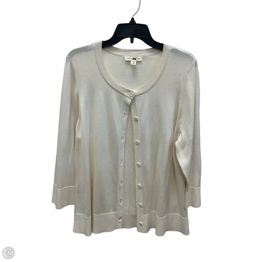 Cardigan By Coldwater Creek In Cream, Size: Xl