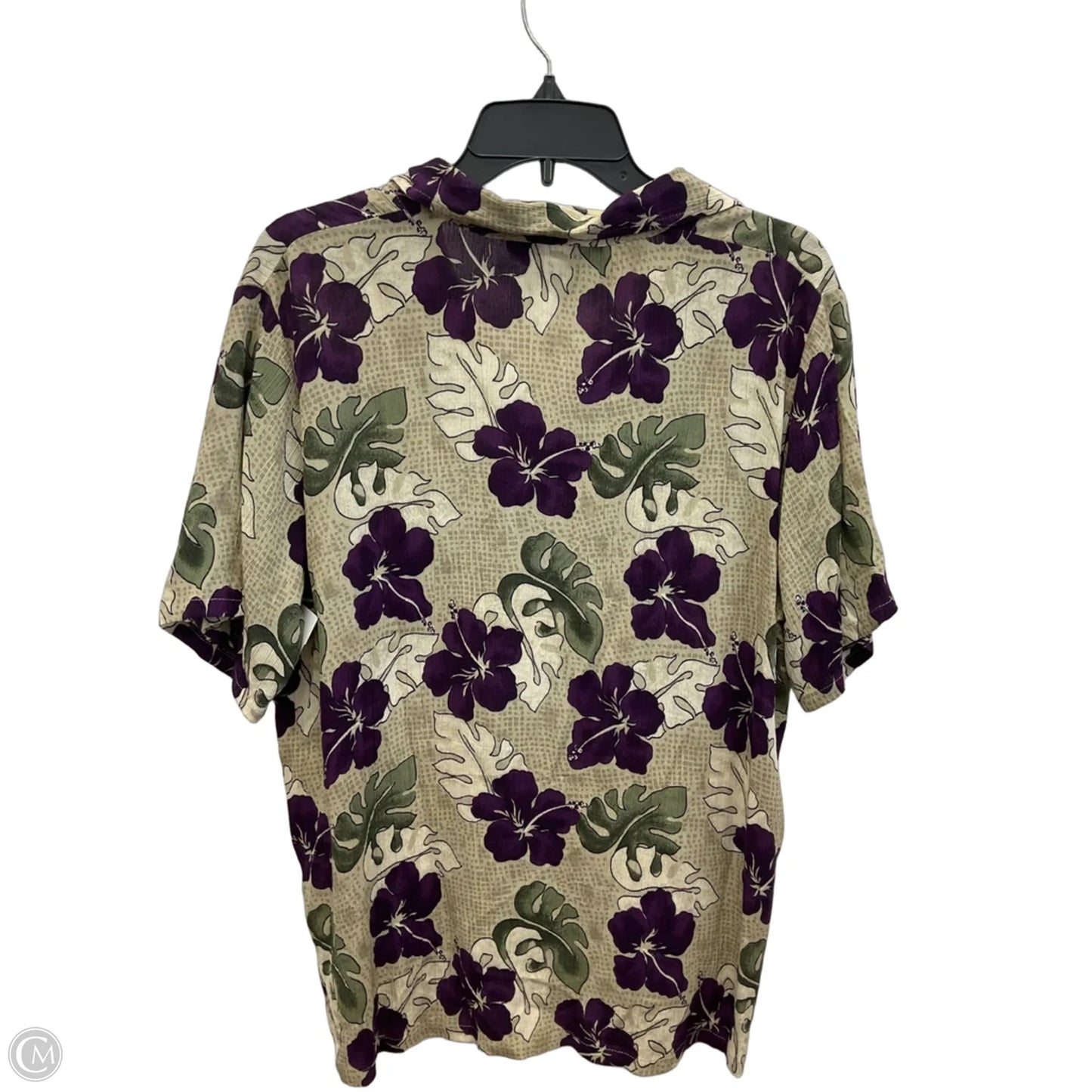 Blouse Short Sleeve By Cme In Floral Print, Size: S