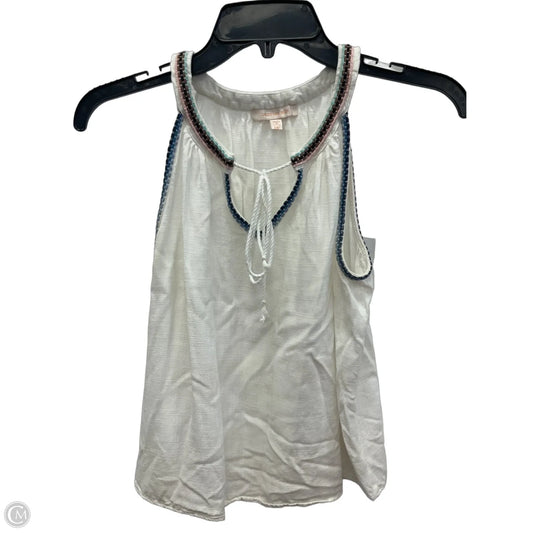 Top Sleeveless By Skies Are Blue In White, Size: M