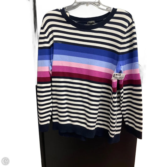 Sweater By Talbots In Striped Pattern, Size: 2x