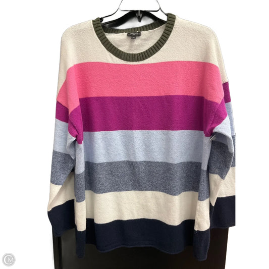 Sweater By Talbots In Striped Pattern, Size: 2x