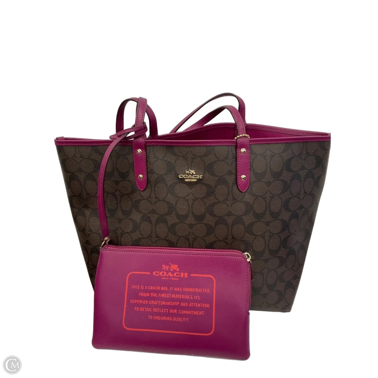 Tote Designer By Coach, Size: Large