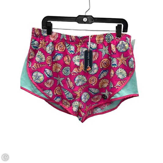 Athletic Shorts By Simply Southern In Nautical Print, Size: Xxl