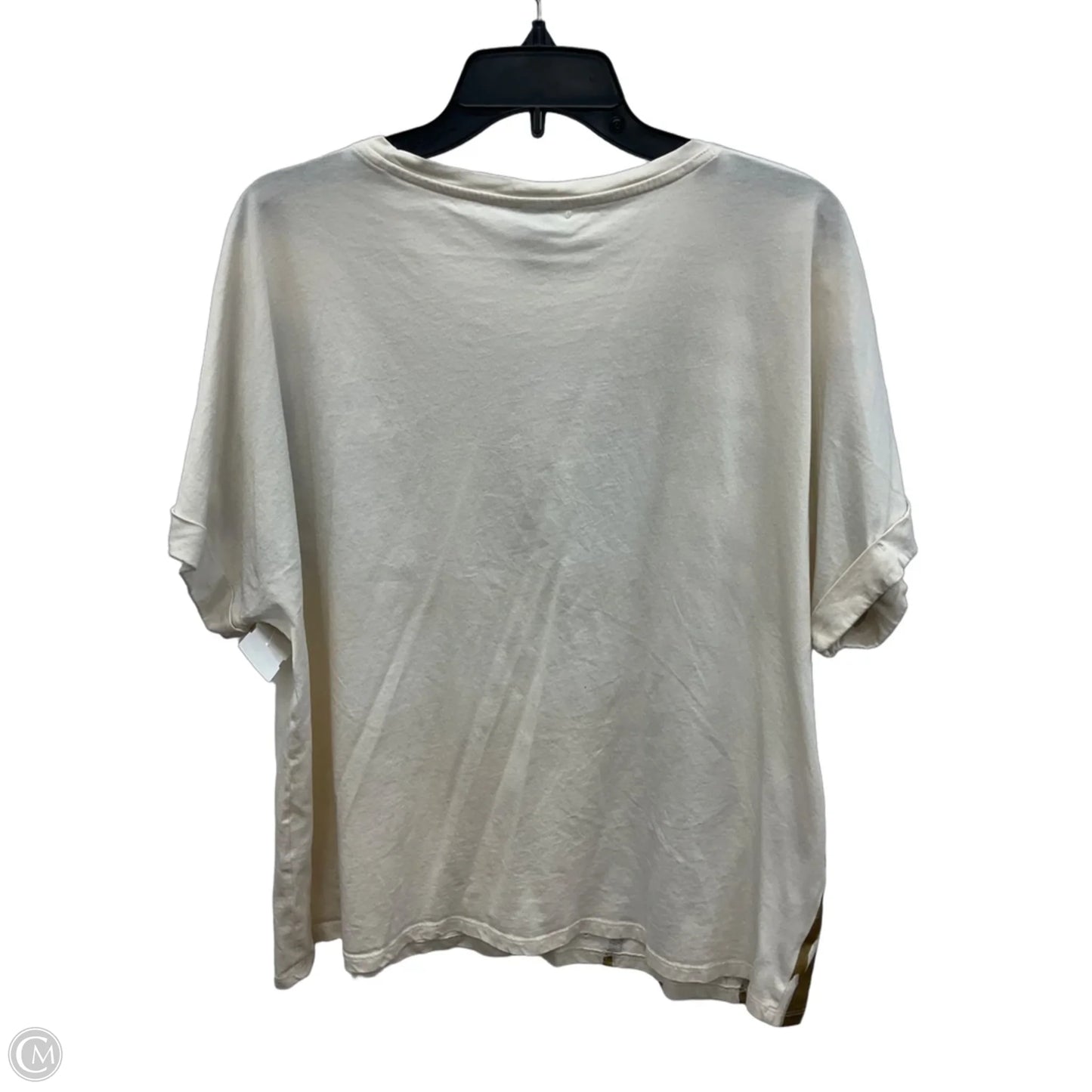 Top Short Sleeve By Chicos In Gold, Size: Xxl